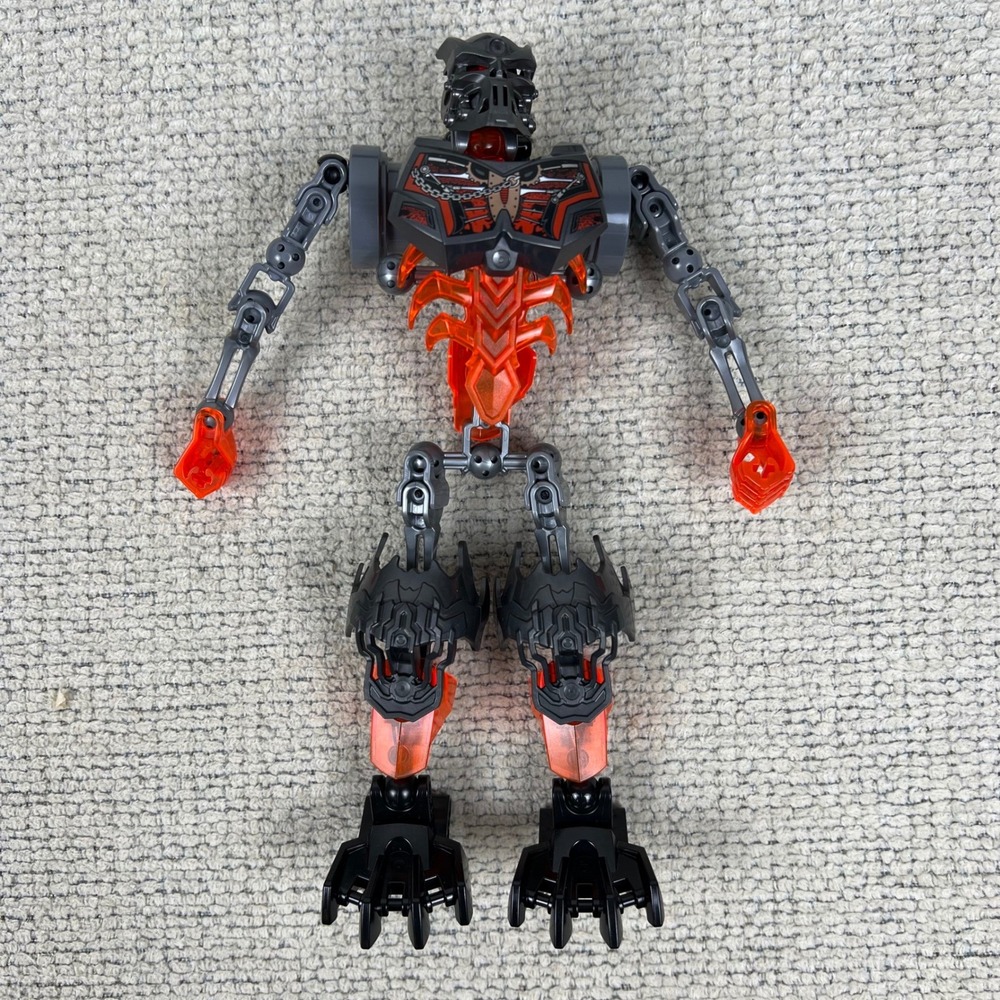 Lego Bionicle Skull Grinder 70795 Orange Silver Fair NOT COMPLETE